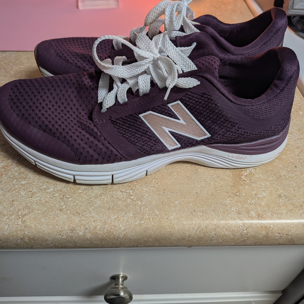 New Balance Women's Dark Purple Athletic Shoes-WX700